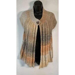 Westbound Women's Cable-Knit Single Button Ombre Cardigan Size XL
